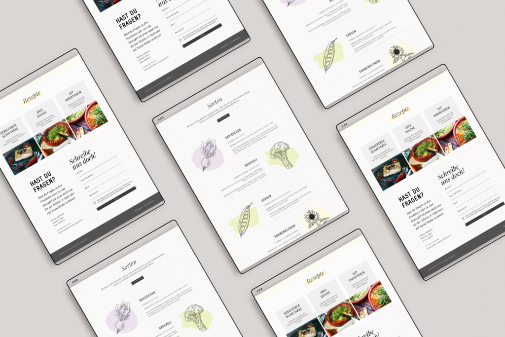 Portfolio Michals Grünzeug - Website